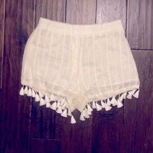 Native Daughters Tassel Hem Shorts Size Small